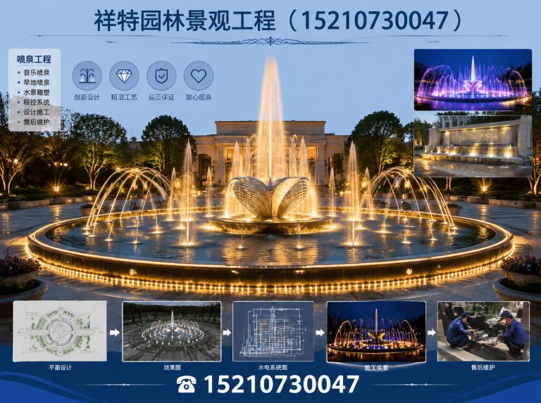 高阳县喷泉工程展示图